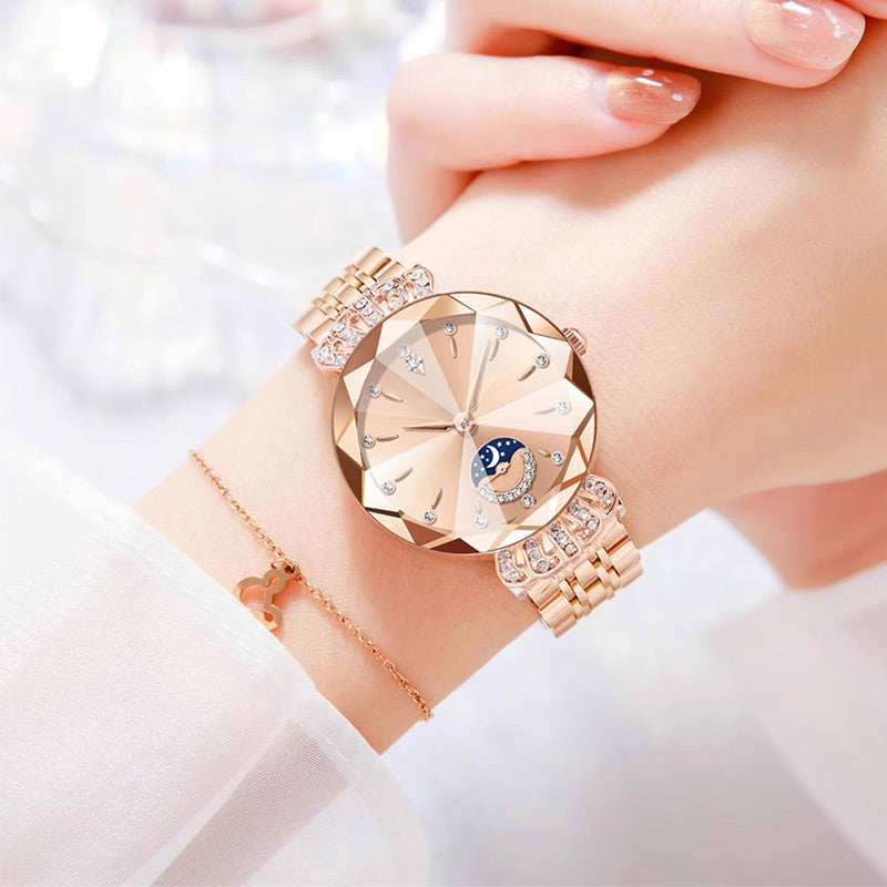 ⏳FLASH SALE! 50% OFF! 🔥Women's Fashionable Diamond Moon Star Watch