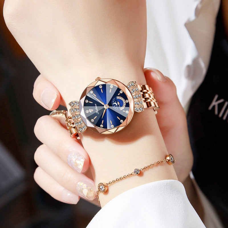 ⏳FLASH SALE! 50% OFF! 🔥Women's Fashionable Diamond Moon Star Watch