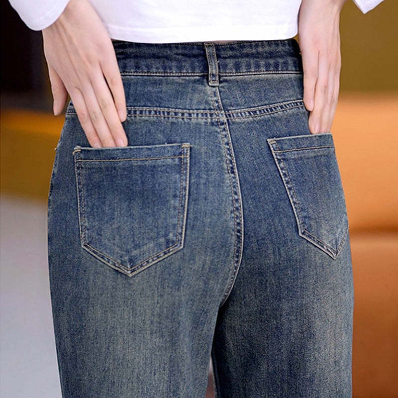 Women’s Versatile Loose Fit Straight Jeans