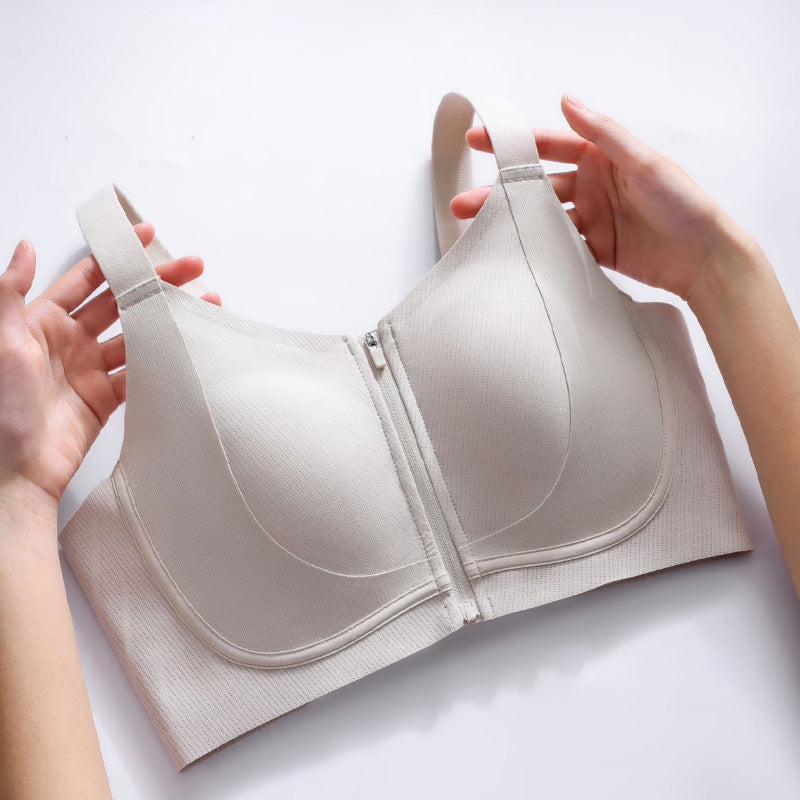 Women's Anti-Sag Front Zipper Bra