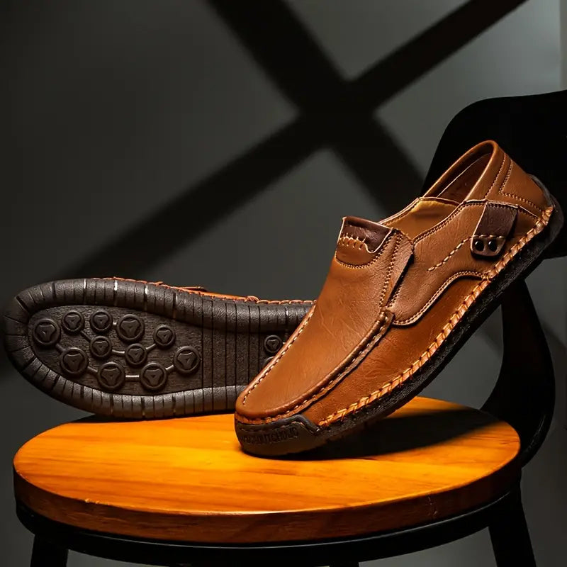 π 60% OFF! π Classic Menβs Slip-On Leather Shoes β Premium Calfskin, All-Day Comfort & Effortless Style