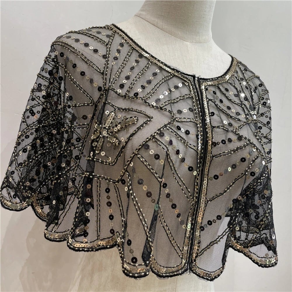 🔥 Vintage Lace Beaded Shawl🔥