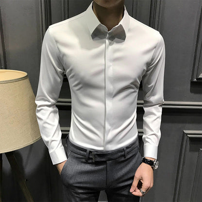 🎉2025 New Products Hot Sale✨Men's Wrinkle-Free Button-Down Shirt