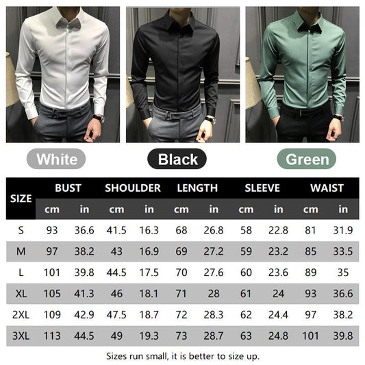 🎉2025 New Products Hot Sale✨Men's Wrinkle-Free Button-Down Shirt