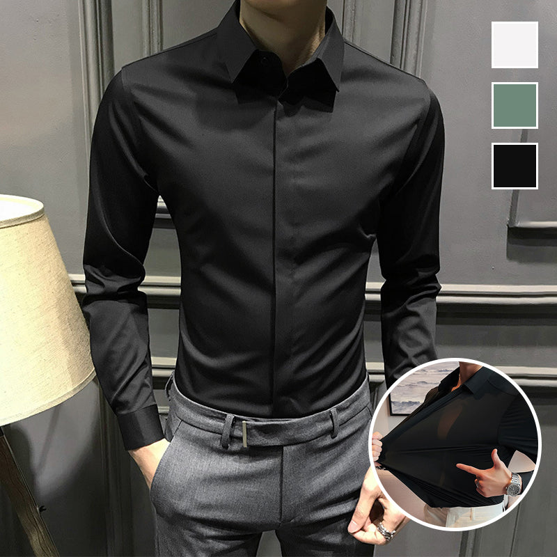 🎉2025 New Products Hot Sale✨Men's Wrinkle-Free Button-Down Shirt