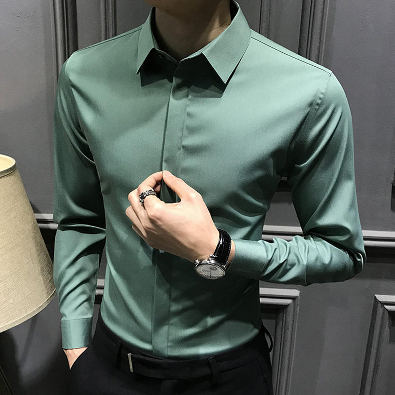 🎉2025 New Products Hot Sale✨Men's Wrinkle-Free Button-Down Shirt