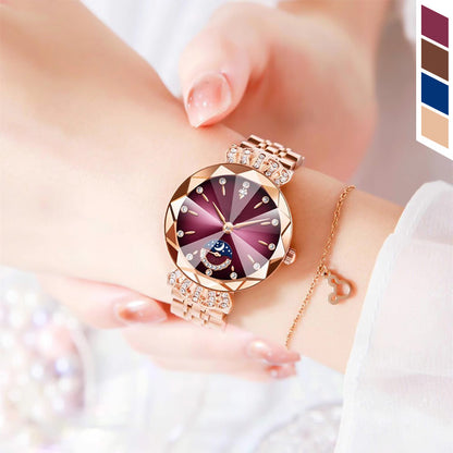 ⏳FLASH SALE! 50% OFF! 🔥Women's Fashionable Diamond Moon Star Watch