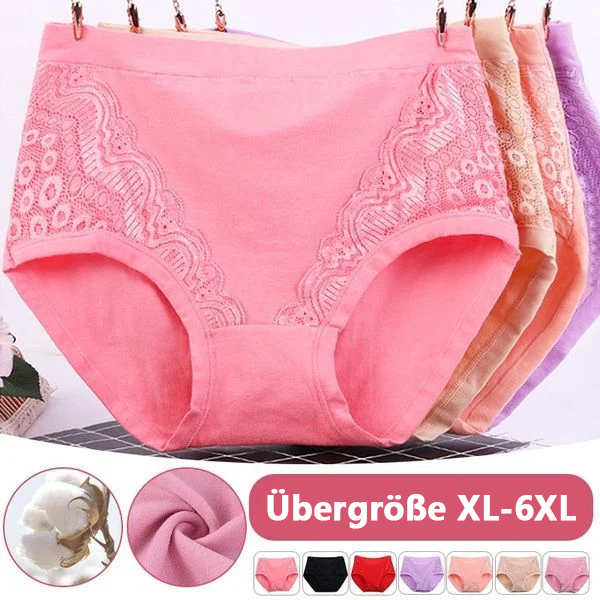 🔥2026 Plus Size Leak Proof Cotton High Waist Panties👍 (Buy 5 Get 5)