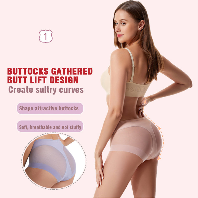 🎁(4 pieces) Buy 1 get 3 free ⏳High Waist Ice Silk Seamless Shaping Briefs
