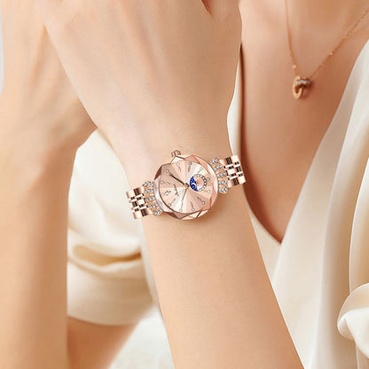 ⏳FLASH SALE! 50% OFF! 🔥Women's Fashionable Diamond Moon Star Watch