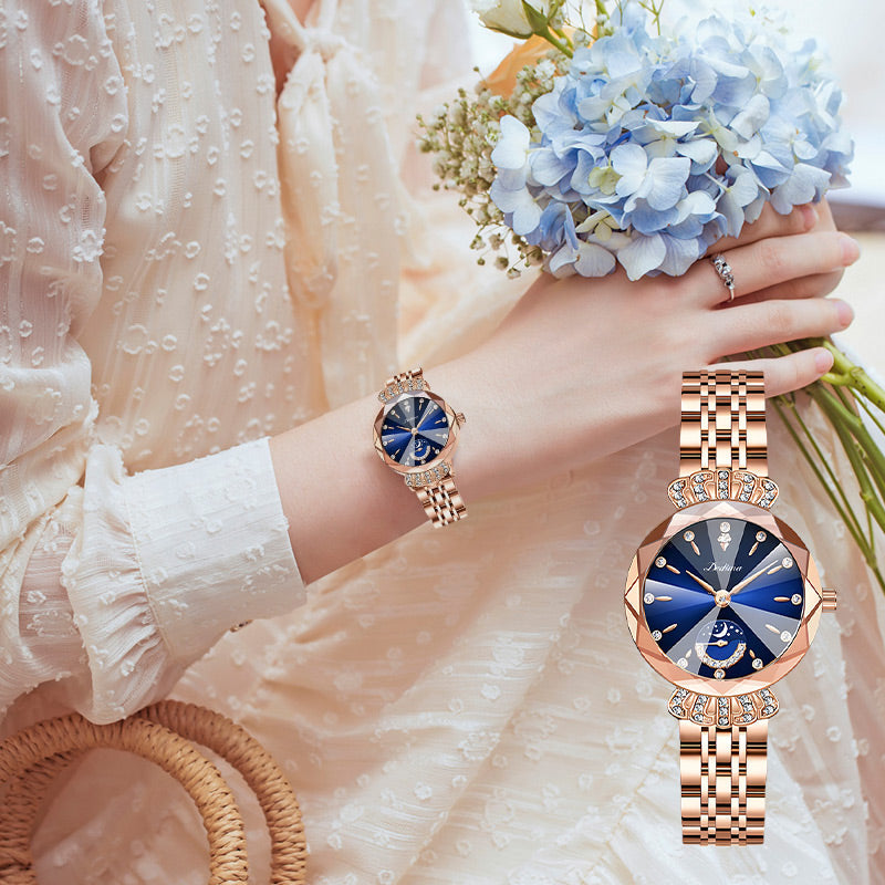 ⏳FLASH SALE! 50% OFF! 🔥Women's Fashionable Diamond Moon Star Watch