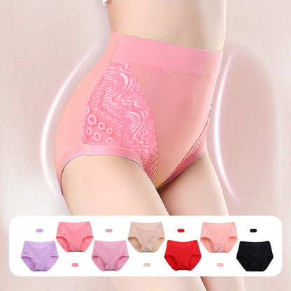 🔥2026 Plus Size Leak Proof Cotton High Waist Panties👍 (Buy 5 Get 5)