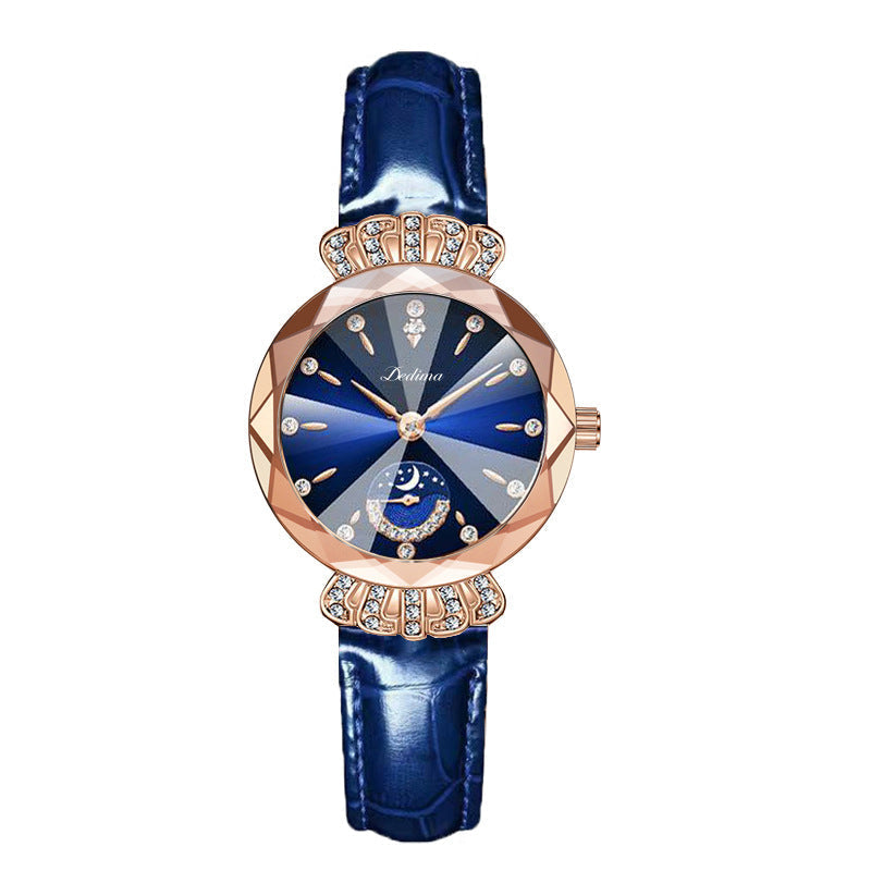 ⏳FLASH SALE! 50% OFF! 🔥Women's Fashionable Diamond Moon Star Watch
