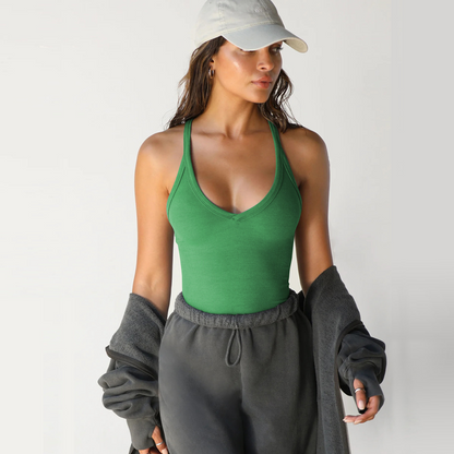 ✨ Effortless Style, Everyday Comfort - Deep V-Neck Tank Top ✨