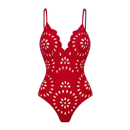 Women’s Sexy One Piece Swimsuit with Matching Swim Long Skirt