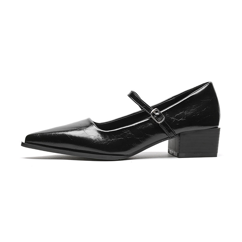 Women's Elegant Pointed Toe Square Heel Sandals