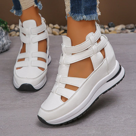 ⏳Time-Limited Special⏰Women's Fashion Breathable Wedge Sandals with Side Zipper Closure